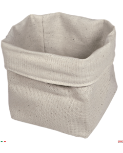 Cestino per pane tessuto cotone 11 x 11 x h 15 cm opzione cuscino riscaldato