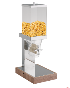 Distributore cereali con base in legno chiaro Lt. 4,0 e 7,0