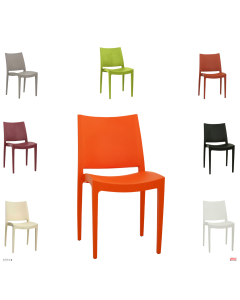  Sedie con struttura polipropilene rinforzato opzione 9 colori 
