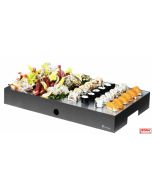 Piastre Sushi refrigerate con base in opzione 4 colori Caleido
