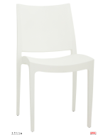 Sedie con struttura polipropilene rinforzato opzione 9 colori -Bianco