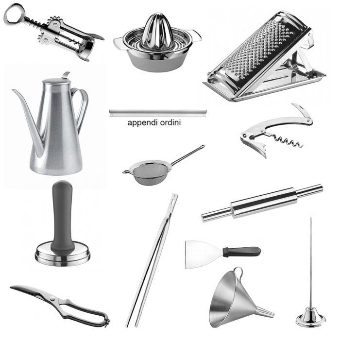 Utensili per cucina e accessori in acciaio Inox